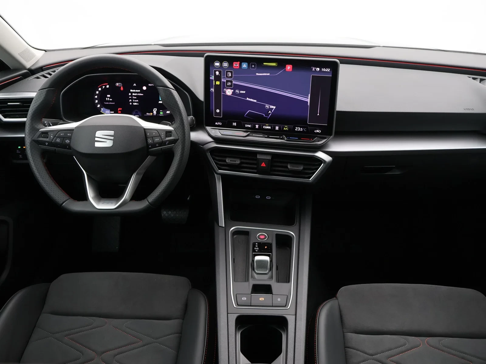 SEAT Leon Leon 5D FR 1.5TSI 150pk *AUTOMAAT*APP CONNECT*CAMERA*NAVI*MEMORY SEATS*HALF LEDER*...DEMO