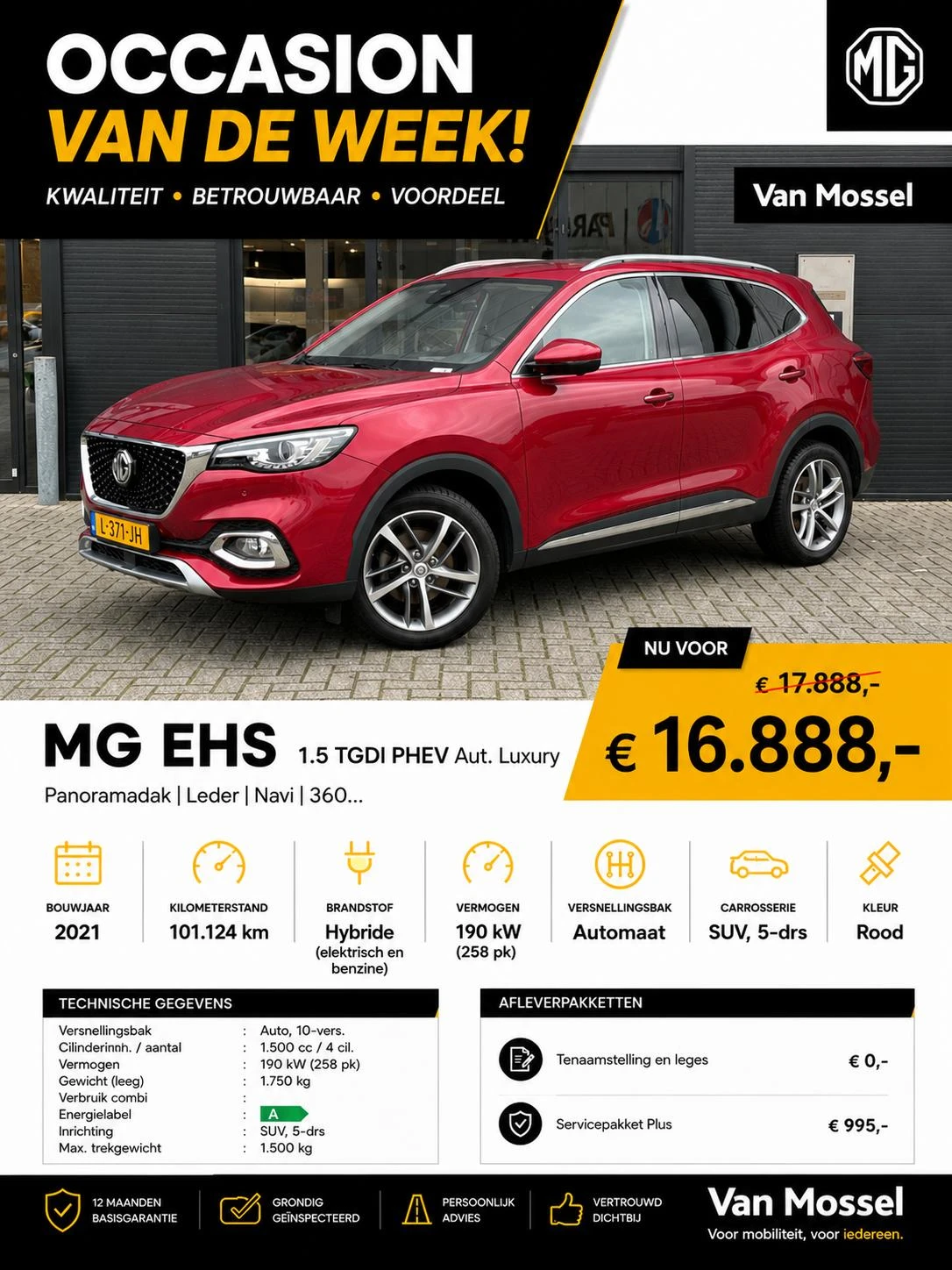 MG EHS 1.5 TGDI PHEV Aut. Luxury