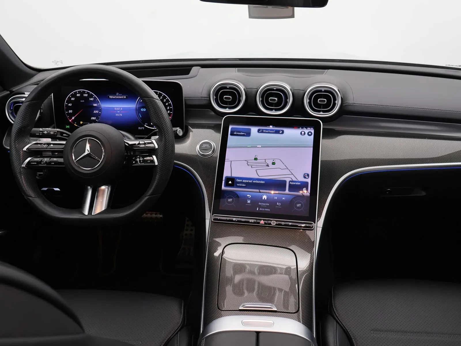 Mercedes-Benz Classe C Classe SW PHEV (S206) Break 300e PHEV AMG Line 313PK *AUTOMAAT*PANODAK*TREKHAAK*LEDER*CAMERA*PDC*NAV*APP-CONNECT*...*