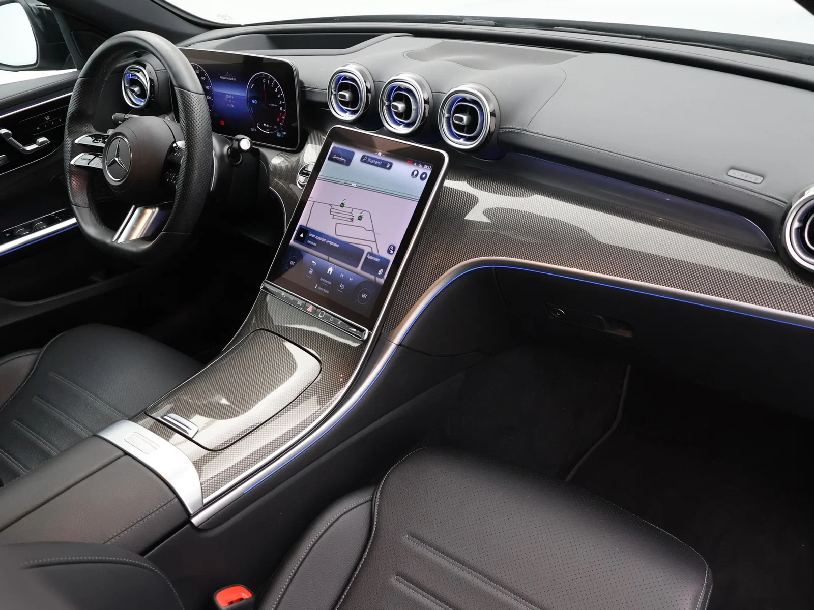 Mercedes-Benz Classe C Classe SW PHEV (S206) Break 300e PHEV AMG Line 313PK *AUTOMAAT*PANODAK*TREKHAAK*LEDER*CAMERA*PDC*NAV*APP-CONNECT*...*