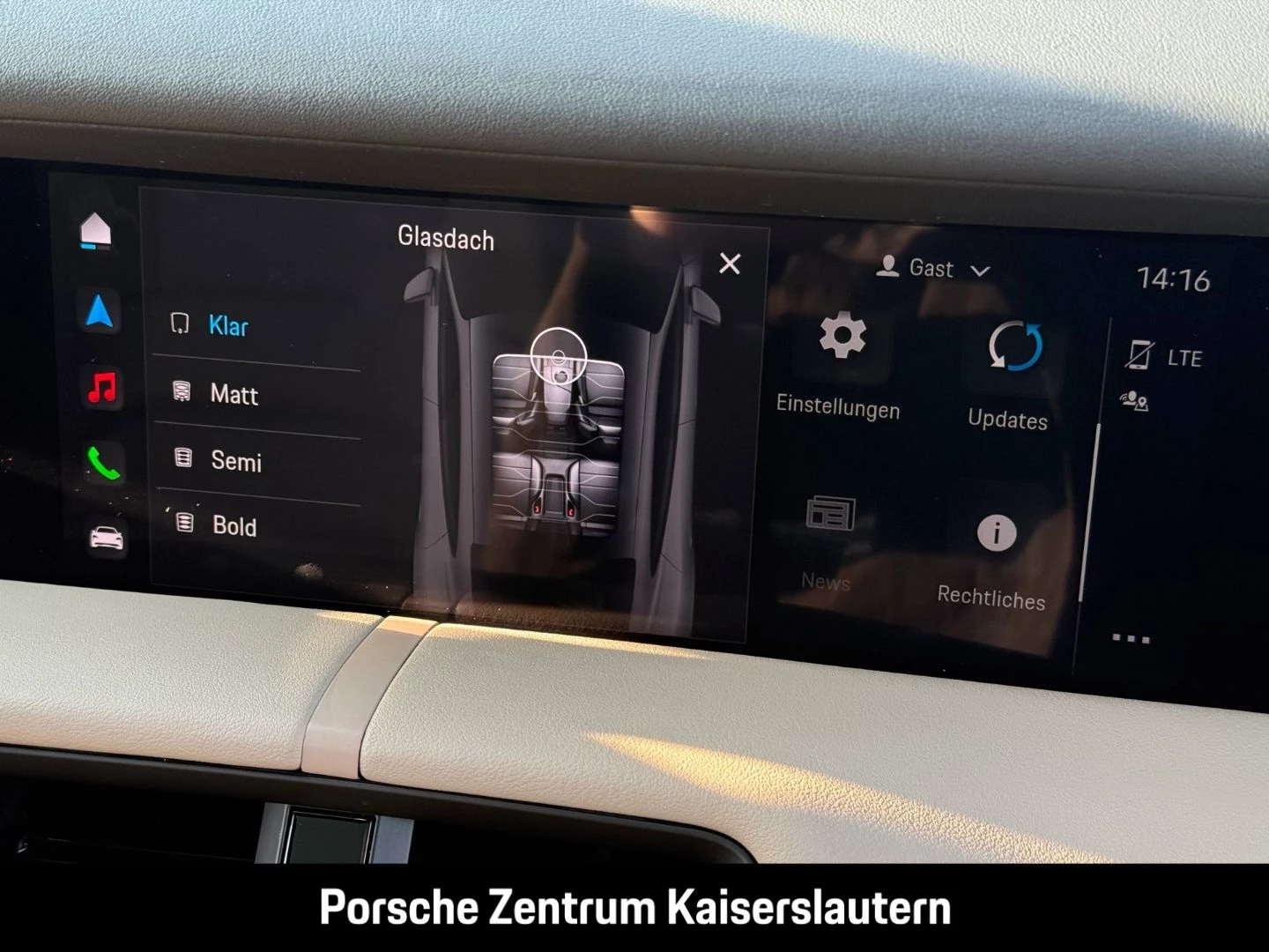 Porsche Taycan Surround-View Luftfederung Panoramadach -