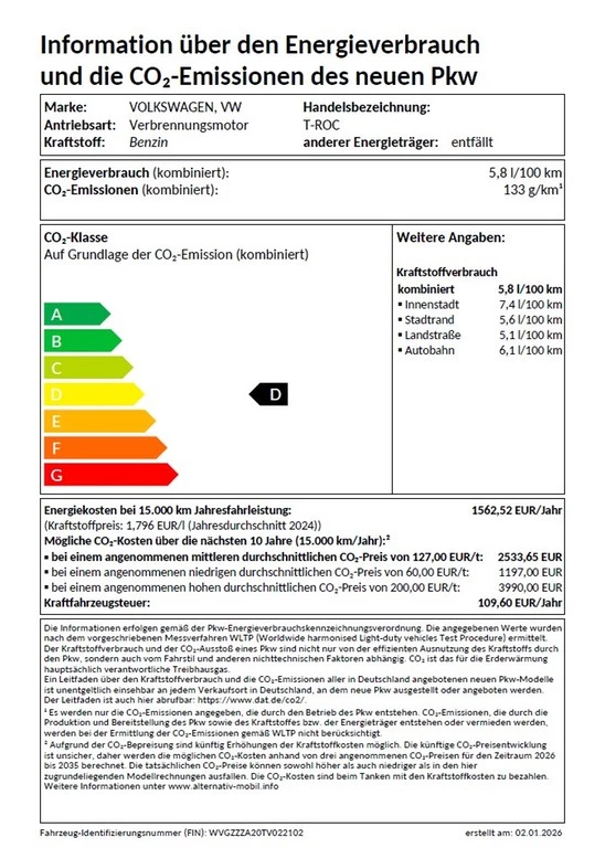 Volkswagen T-Roc 1.5 eTSI DSG R-Line AHK, IQ-Light, Navi VSA
