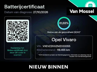 Opel Vivaro-e Combi L2H1 75 kWh
